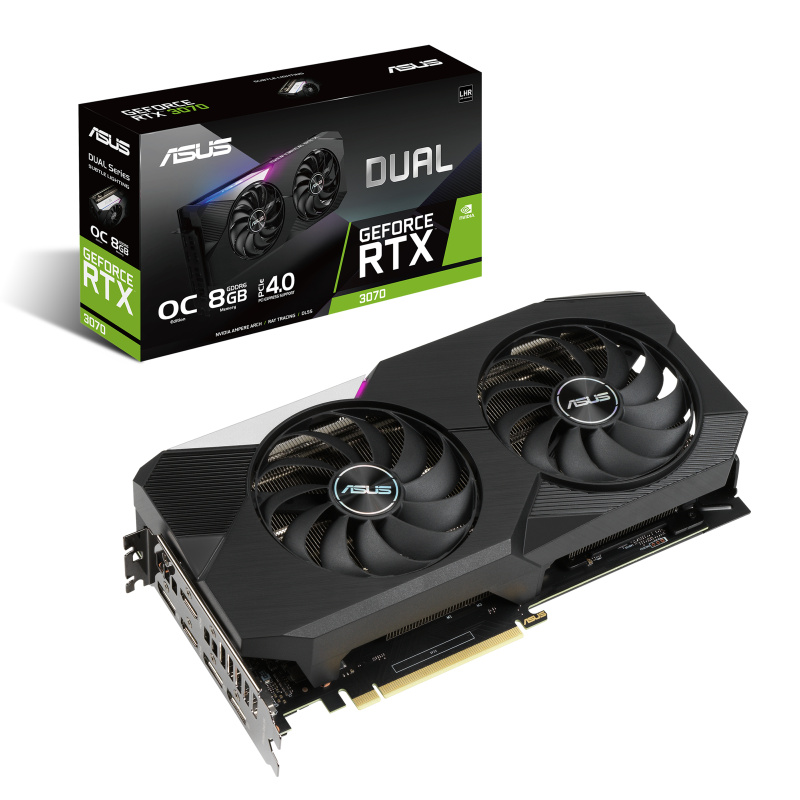 ASUS Dual -RTX3070-O8G-V2 NVIDIA GeForce RTX 3070 8 Go GDDR6