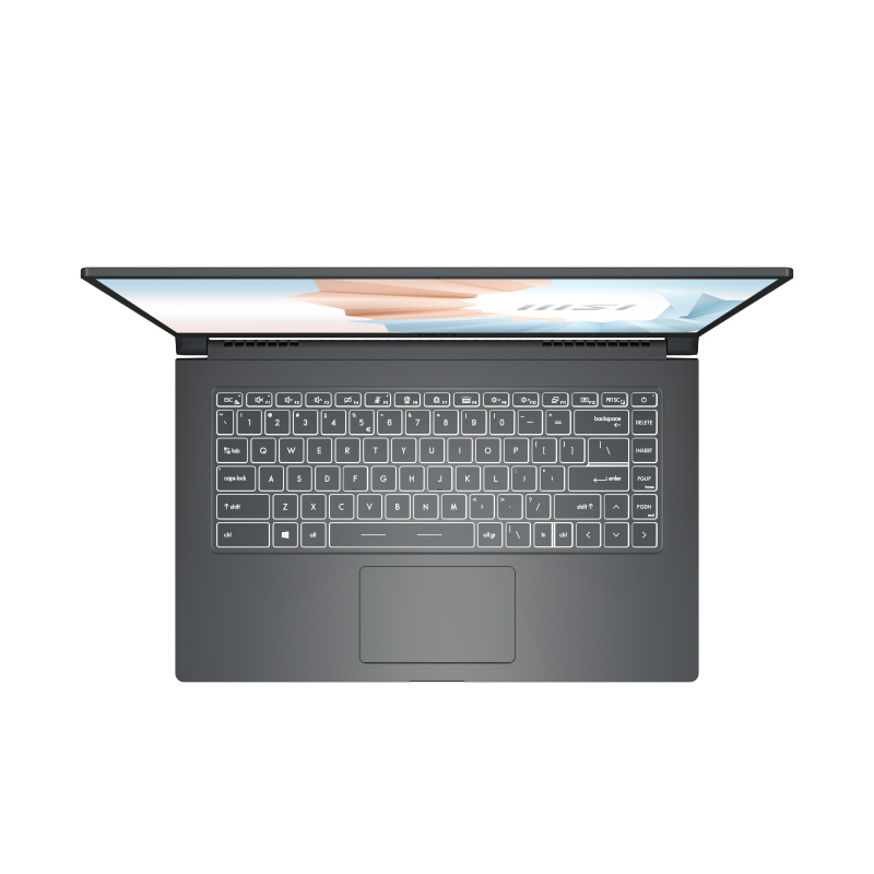 MSI Modern 15 A5M-212FR AMD Ryzen™ 5 5500U Ordinateur portable 39,6 cm (15.6") Full HD 16 Go DDR4-SDRAM 512 Go SSD Wi-Fi 6 (802.11ax) Windows 11 Home Gris