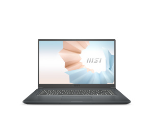 MSI Modern 15 A5M-212FR AMD Ryzen™ 5 5500U Ordinateur portable 39,6 cm (15.6") Full HD 16 Go DDR4-SDRAM 512 Go SSD Wi-Fi 6 (802.11ax) Windows 11 Home Gris