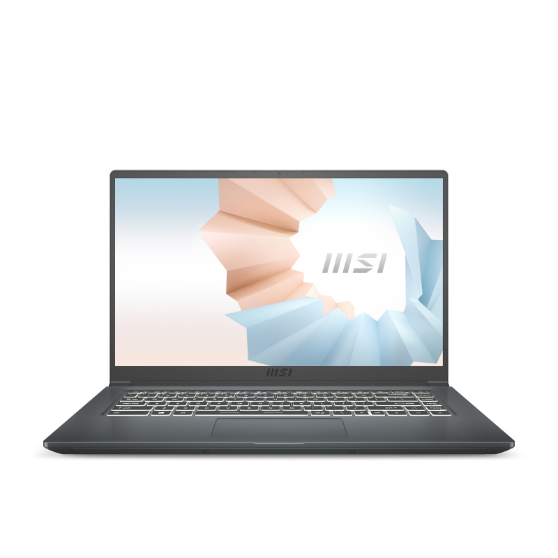 MSI Modern 15 A5M-212FR AMD Ryzen™ 5 5500U Ordinateur portable 39,6 cm (15.6") Full HD 16 Go DDR4-SDRAM 512 Go SSD Wi-Fi 6 (802.11ax) Windows 11 Home Gris