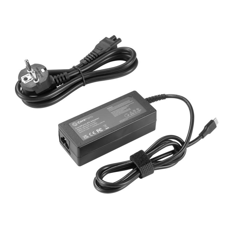 CoreParts MBXUSBC-AC0009 adaptateur de puissance & onduleur Intérieure 65 W Noir