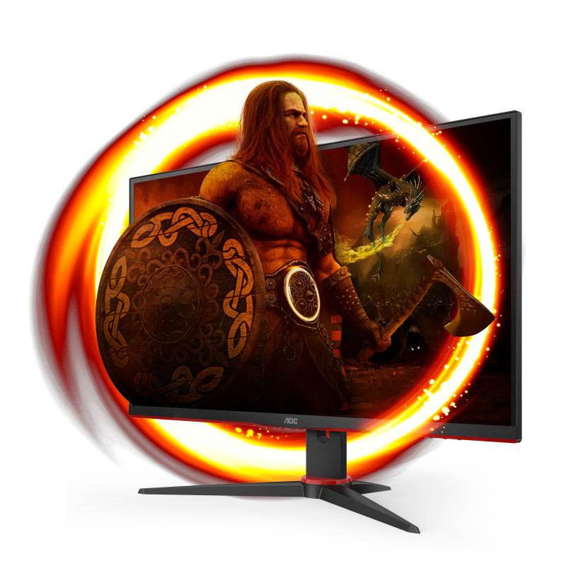AOC G2 Q27G2E/BK écran plat de PC 68,6 cm (27") 2560 x 1440 pixels Quad HD Noir, Rouge