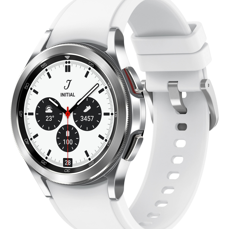 Samsung Galaxy Watch4 Classic 3,05 cm (1.2") OLED 42 mm Numérique 396 x 396 pixels Écran tactile Argent Wifi GPS (satellite)