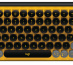 Logitech POP Keys Wireless Mechanical Keyboard With Emoji Keys clavier Universel RF sans fil + Bluetooth AZERTY Français Noir, Gris, Jaune