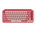 Logitech POP Keys Wireless Mechanical Keyboard With Emoji Keys clavier Bluetooth AZERTY Français Rose