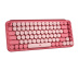 Logitech POP Keys Wireless Mechanical Keyboard With Emoji Keys clavier Bluetooth AZERTY Français Rose