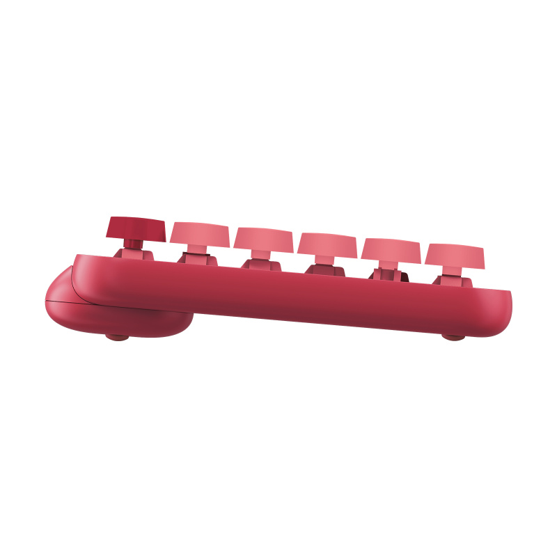 Logitech POP Keys Wireless Mechanical Keyboard With Emoji Keys clavier Universel Bluetooth AZERTY Français Rose