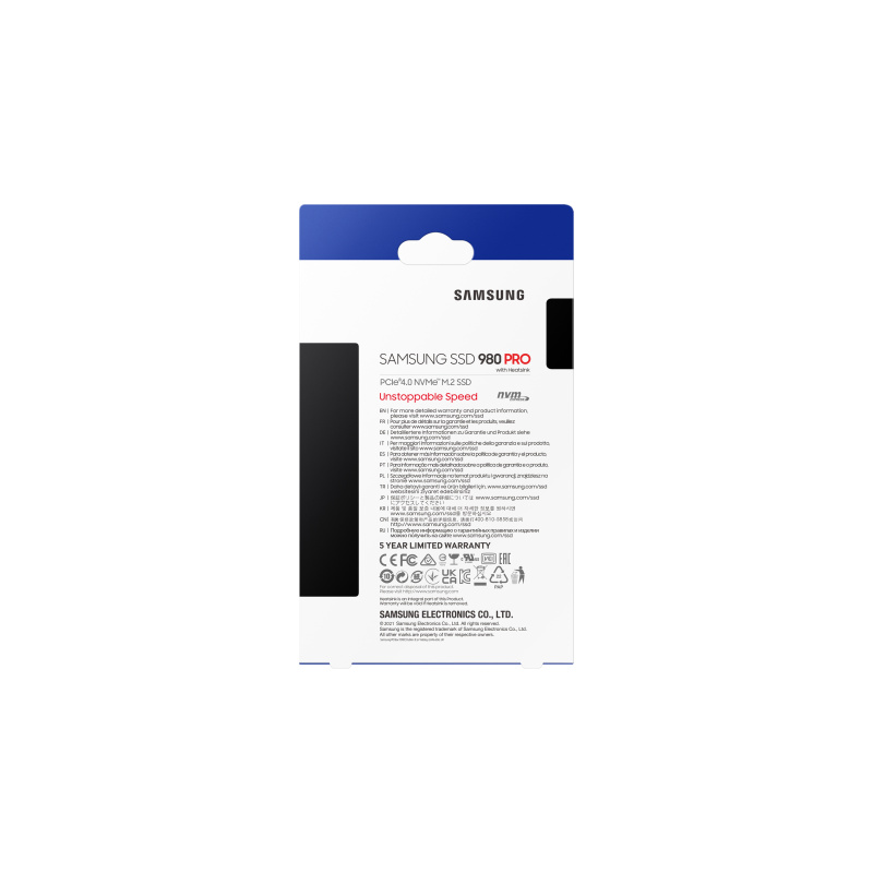 Samsung 980 PRO 1 To M.2 PCI Express 4.0 NVMe V-NAND MLC