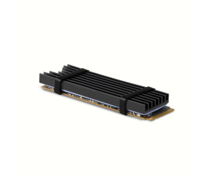 Axagon CLR-M2L6 système de refroidissement d’ordinateur M.2 NVMe SSD, Disque électronique Dissipateur thermique/Radiateur Noir 1 pièce(s)