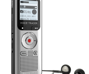 Philips VoiceTracer Aluminium, Noir