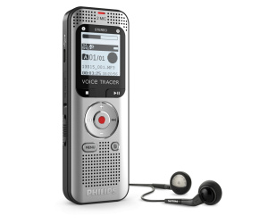 Philips VoiceTracer Aluminium, Noir