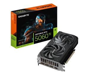 GIGABYTE GeForce RTX 5060 Ti WINDFORCE MAX OC 16G Carte Graphique – 16 Go GDDR7, 128 bits, PCI-E 5.0, 2587 MHz Fréquence du processeur, 3 x DisplayPort, 1 x HDMI, NVIDIA DLSS 4, GV-N506TWF2MAX OC-16GD