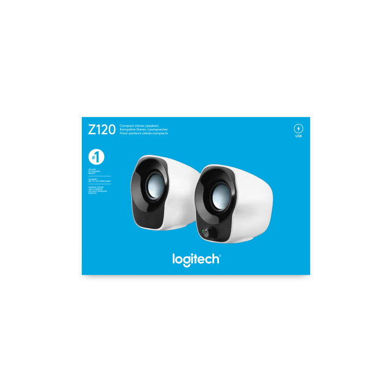 Logitech Haut-parleurs stéréo compacts Haut-parleurs Z120 alimentés par USB