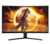 AOC G4 CQ32G4VE écran plat de PC 80 cm (31.5") 2560 x 1440 pixels Quad HD LCD Noir, Gris