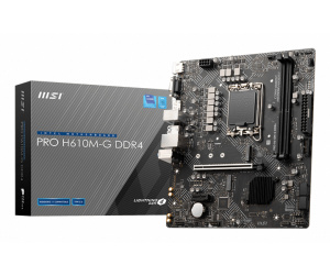 MSI PRO H610M-G DDR4 carte mère Intel H610 LGA 1700 micro ATX