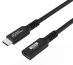 Microconnect USB3.2CC2EX câble USB USB4 Gen 2x2 2 m USB C Noir