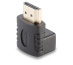 Lindy Adaptateur HDMI femelle vers HDMI mâle coudé à 90 dégrés vers le haut