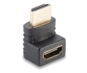 Lindy Adaptateur HDMI femelle vers HDMI mâle coudé à 90 dégrés vers le haut