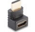 Lindy Adaptateur HDMI femelle vers HDMI mâle coudé à 90 dégrés vers le haut