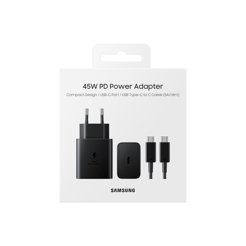 Samsung EP-T4510 Universel Noir Secteur Charge rapide Intérieure