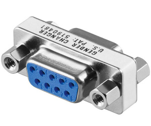 Microconnect MOD9F9F changeur de genre de câble DB9 Bleu