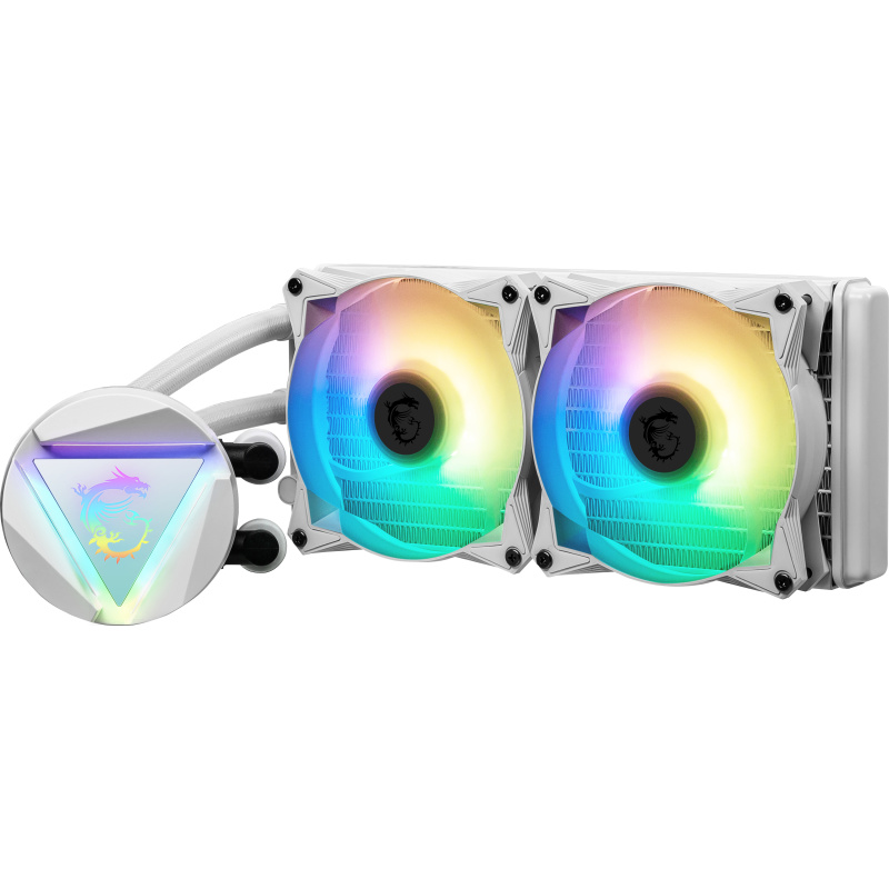 MSI MAG CORELIQUID 240R V2 Boitier PC Refroidisseur 2,5 cm Blanc 1 pièce(s)