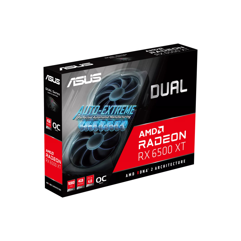 ASUS Dual Radeon RX 6500 XT OC Edition AMD 4 Go GDDR6