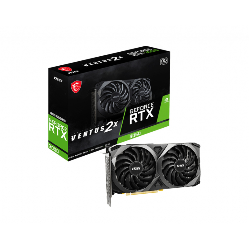MSI VENTUS GeForce RTX 3050 2X 8G OC NVIDIA 8 Go GDDR6