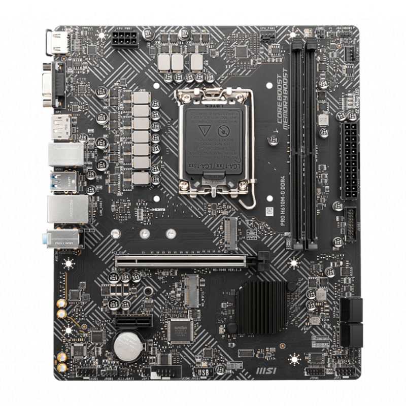 MSI PRO H610M-G DDR4 carte mère Intel H610 LGA 1700 micro ATX