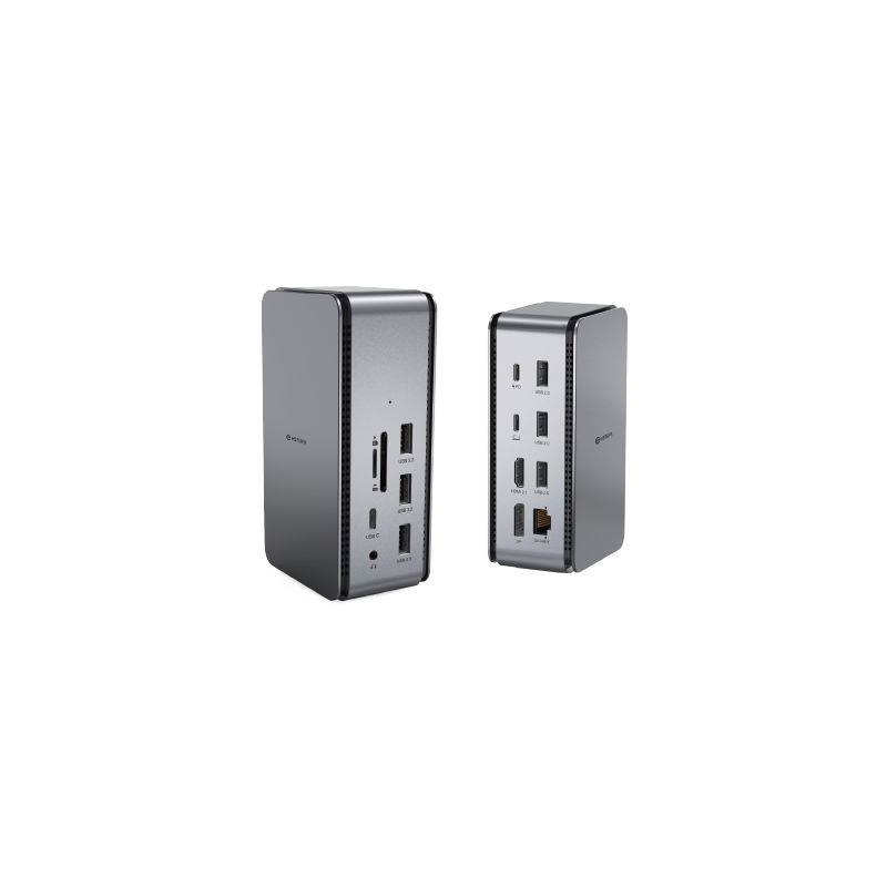 eSTUFF ES623016 station d'accueil USB4 Gris