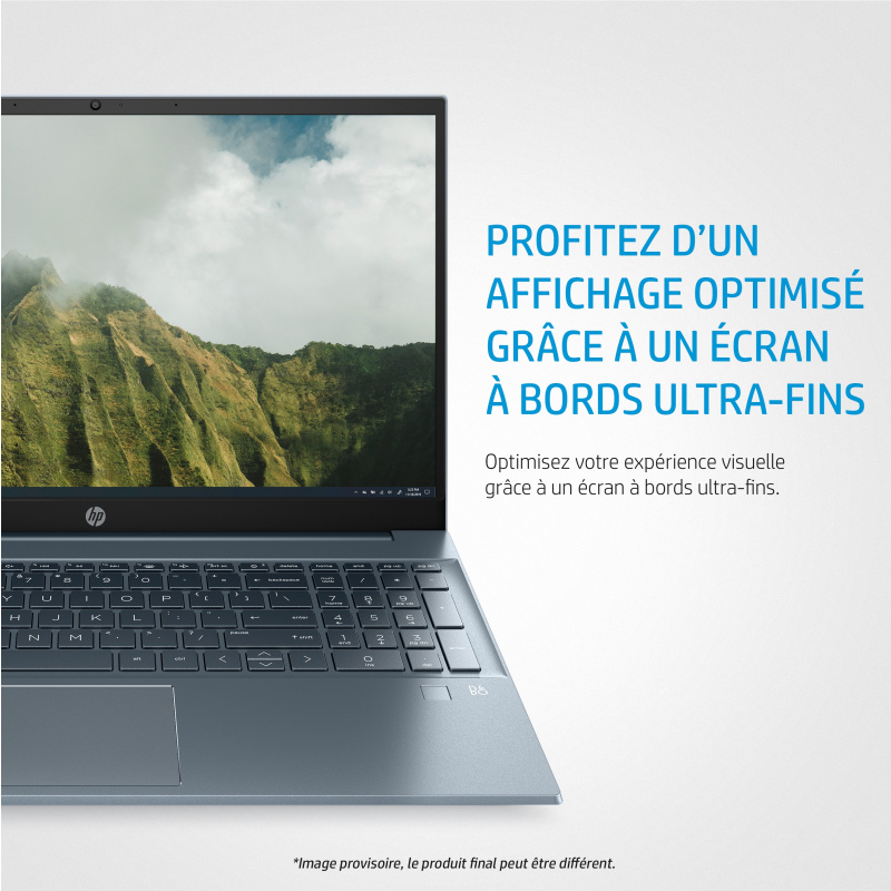 HP Pavilion 15-eg0074nf Intel® Core™ i5 i5-1135G7 Ordinateur portable 39,6 cm (15.6") Full HD 16 Go DDR4-SDRAM 512 Go SSD Wi-Fi 6 (802.11ax) Windows 11 Home Argent