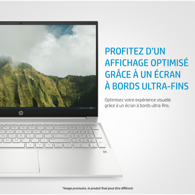 HP Pavilion 15-eg0074nf Intel® Core™ i5 i5-1135G7 Ordinateur portable 39,6 cm (15.6") Full HD 16 Go DDR4-SDRAM 512 Go SSD Wi-Fi 6 (802.11ax) Windows 11 Home Argent