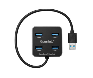 eSTUFF GLB235401 hub & concentrateur USB 3.2 Gen 1 (3.1 Gen 1) Type-A 5000 Mbit/s Noir