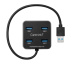 eSTUFF GLB235401 hub & concentrateur USB 3.2 Gen 1 (3.1 Gen 1) Type-A 5000 Mbit/s Noir