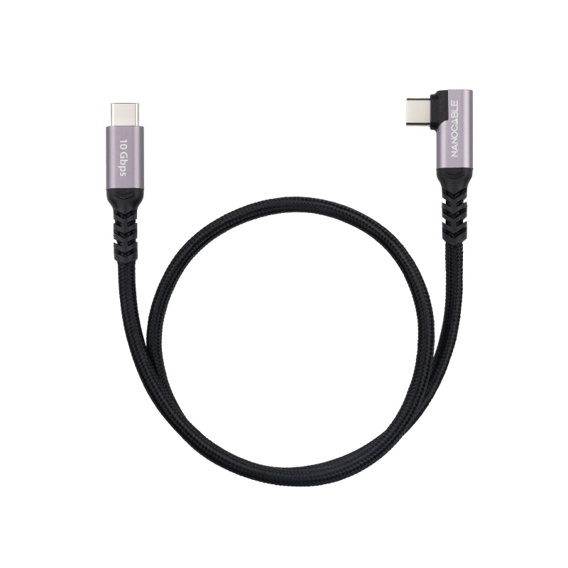 Nanocable 10.01.4702 câble USB USB 3.2 Gen 2 (3.1 Gen 2) 2 m USB C 10 Gbit/s 100 W Noir