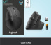 Logitech Lift souris Droitier RF sans fil + Bluetooth Optique 4000 DPI