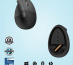 Logitech Lift souris Bureau Droitier RF sans fil + Bluetooth Optique 4000 DPI