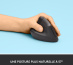 Logitech Lift souris Bureau Gauche RF sans fil + Bluetooth Optique 4000 DPI