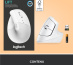 Logitech Lift souris Bureau Droitier RF sans fil + Bluetooth Optique 4000 DPI