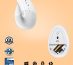 Logitech Lift souris Bureau Droitier RF sans fil + Bluetooth Optique 4000 DPI