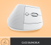 Logitech Lift souris Bureau Droitier RF sans fil + Bluetooth Optique 4000 DPI