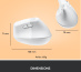 Logitech Lift souris Bureau Droitier RF sans fil + Bluetooth Optique 4000 DPI