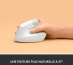 Logitech Lift souris Bureau Droitier RF sans fil + Bluetooth Optique 4000 DPI