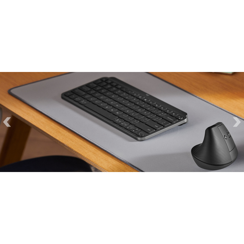 Logitech Lift souris Bureau Droitier RF sans fil + Bluetooth Optique 4000 DPI