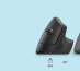 Logitech Lift souris Bureau Droitier RF sans fil + Bluetooth Optique 4000 DPI