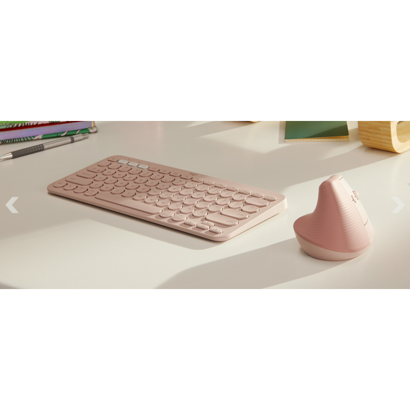 Logitech Lift souris Bureau Droitier RF sans fil + Bluetooth Optique 4000 DPI