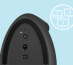 Logitech Lift souris Bureau Droitier RF sans fil + Bluetooth Optique 4000 DPI