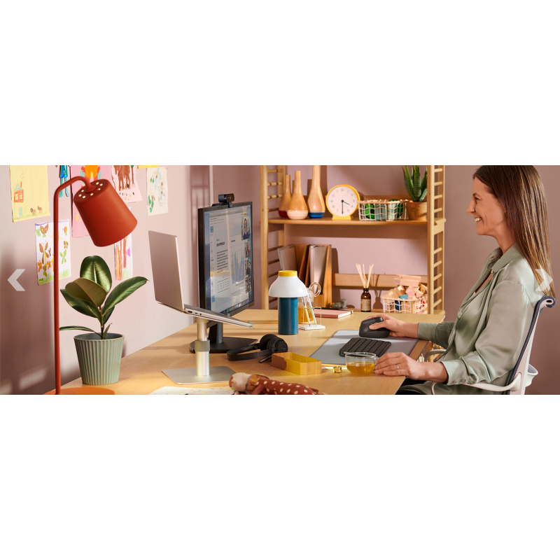 Logitech Lift souris Bureau Droitier RF sans fil + Bluetooth Optique 4000 DPI