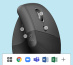 Logitech Lift souris Bureau Droitier RF sans fil + Bluetooth Optique 4000 DPI