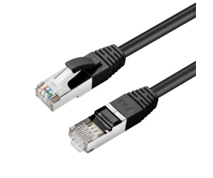 Microconnect MC-SFTP6A01S câble de réseau Noir 1 m Cat6a S/FTP (S-STP)